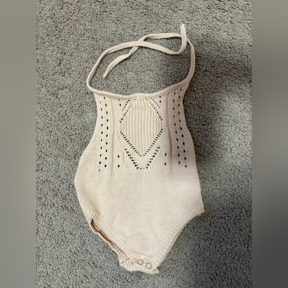 Bailey's Blossoms Cream Knit Balaclava